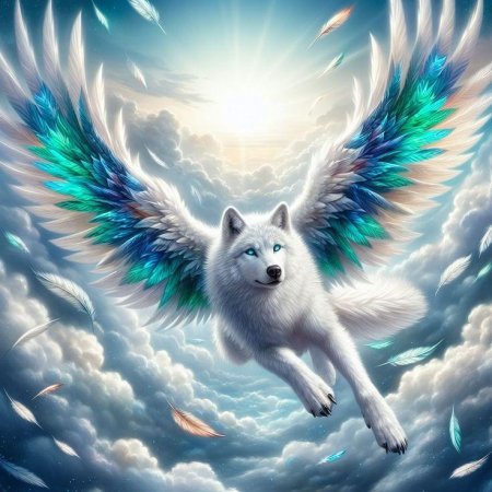 Симуран крылатый волк