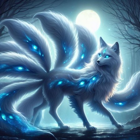 Кицунэ девятихвостый лис