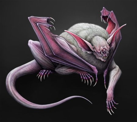 Нетопырь вампир монстр мутант