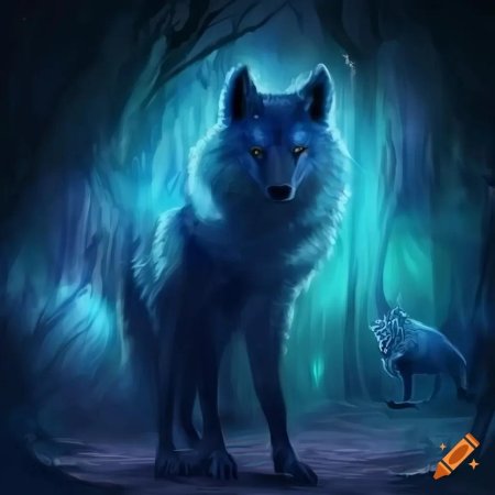 Волк фэнтези арт