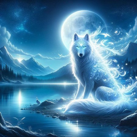Mystical wolf