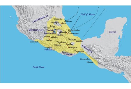 Цивилизация майя карта