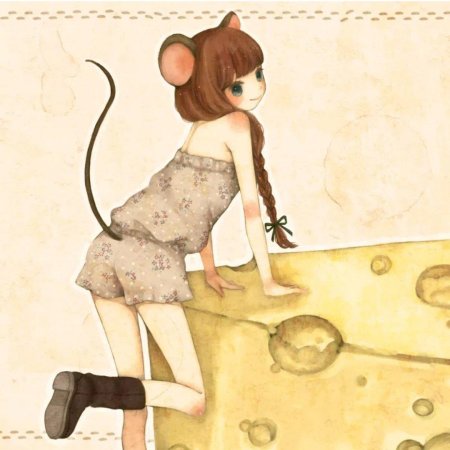 Девушка мышь