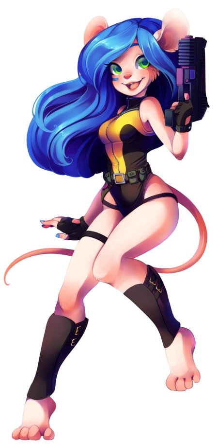 Фурри мышь девушка