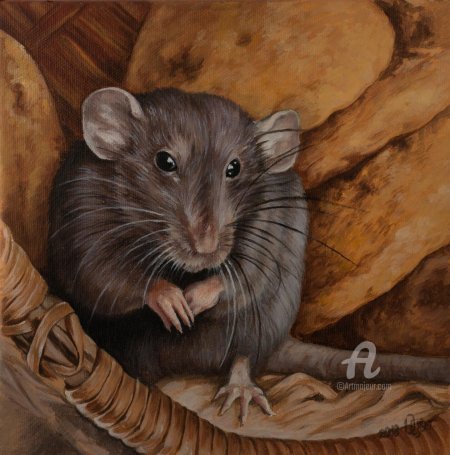 Крыса картина