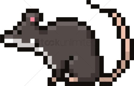 Пиксельная крыса