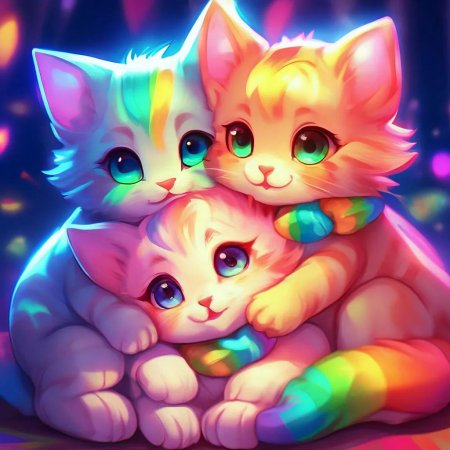 Радужные котята