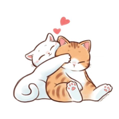 Кошка милая рисунок