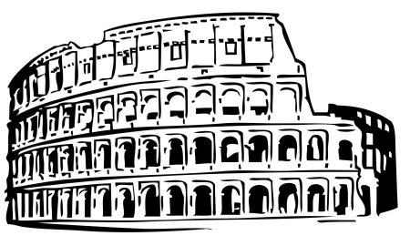 Рим колизей графика