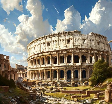 Колизей в закате древний рим