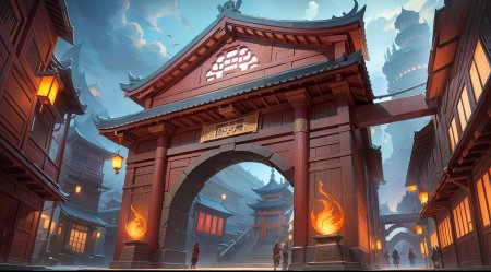 Китай фэнтези арт