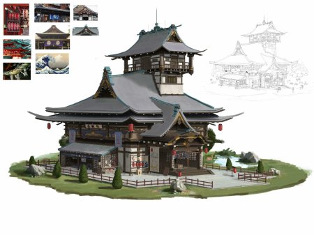 Concept art environment храм