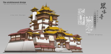 Японская архитектура рисунок