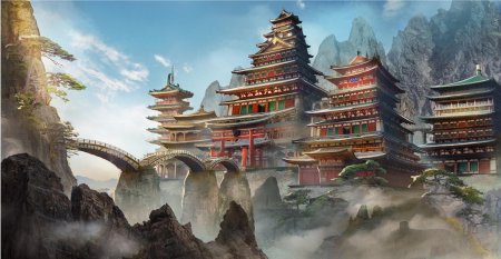Фэнтези храм китай