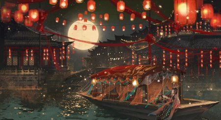 Китайские фонарики живопись