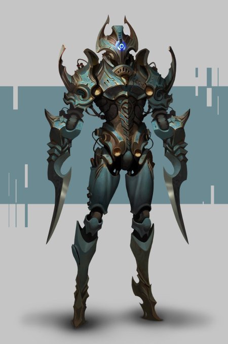 Sci fi меха броня рыцарь