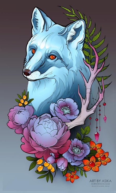 Лиса татуировка