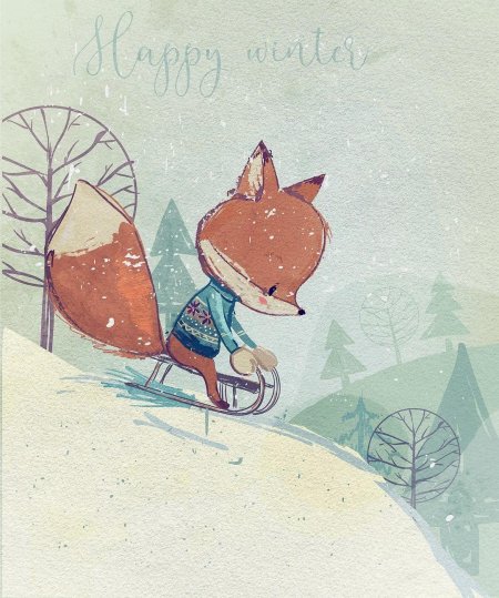 Красивые зимние иллюстрации