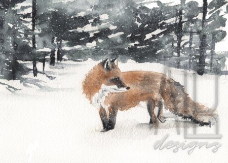 Лиса рисунки