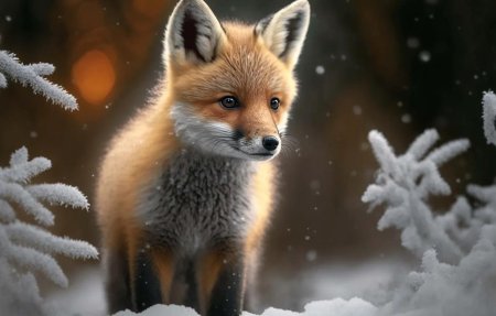 В зимнем лесу