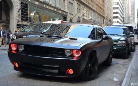 Додж челленджер черный матовый