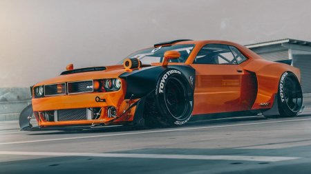 Мустанг додж челленджер оранжевый