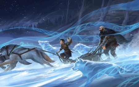 Кратос рагнарек арт