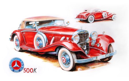 Ретро автомобиль рисунок