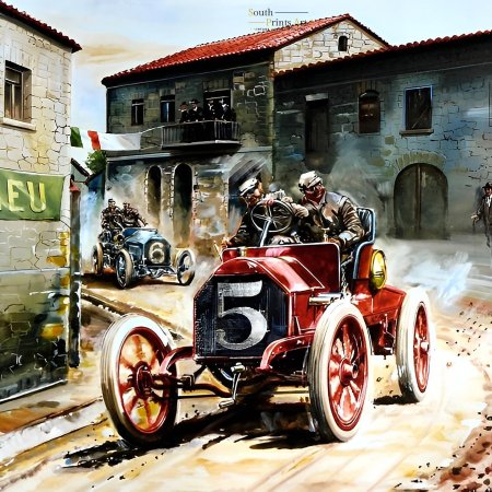 Ретро автомобили арт