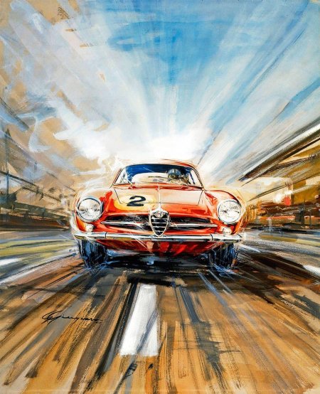 Картина с машиной