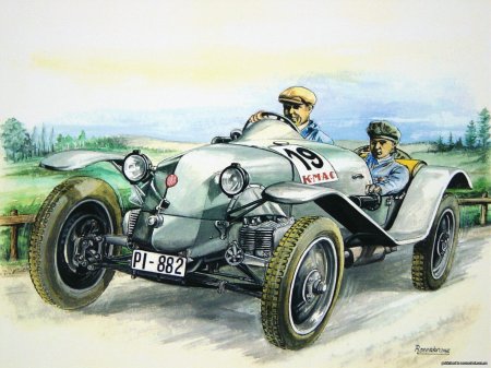 Ретро гоночный автомобиль