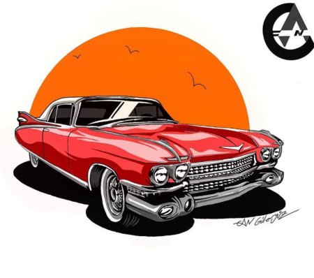 Ретро автомобиль рисунок