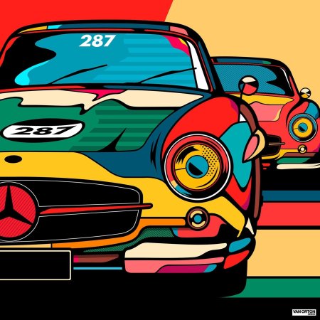 Поп арт автомобиль