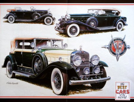 Ретро машина рисунок