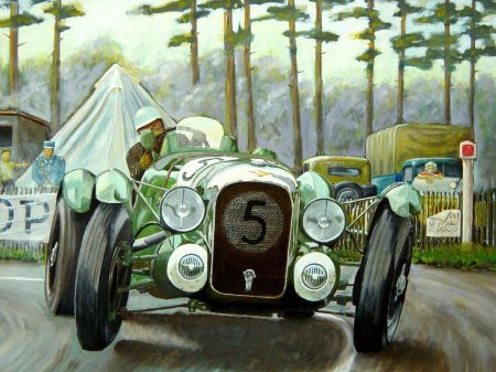 Картина ретро автомобиль