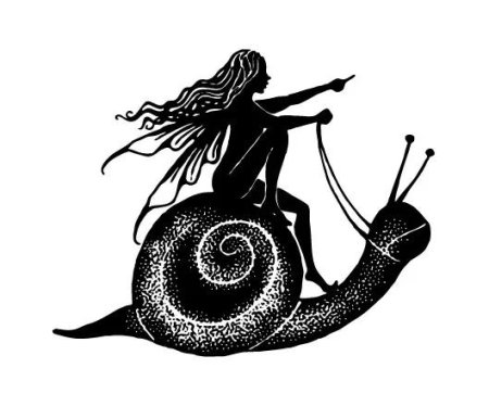 Улитка рисунок карандашом