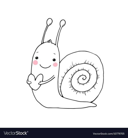 Раскраска улитка