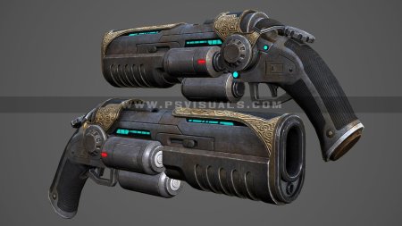 Sci fi плазменный пистолет