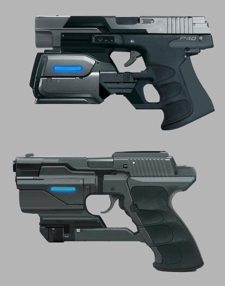 Sci fi бластерный пистолет