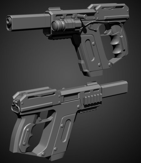 Sci fi пистолет