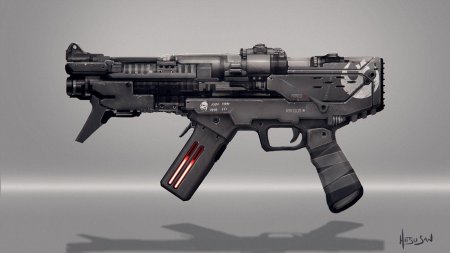 Sci fi пистолет пулемет