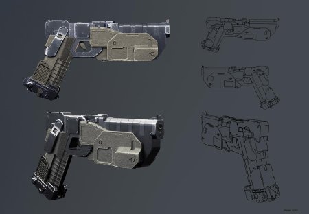 Обрез с системой заряжания револьвера концепт