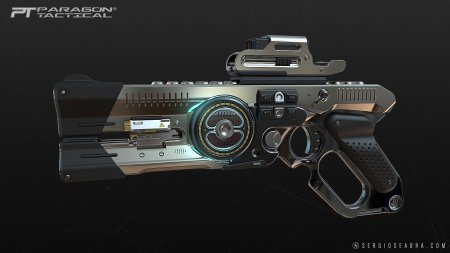 Sci fi бластерный пистолет