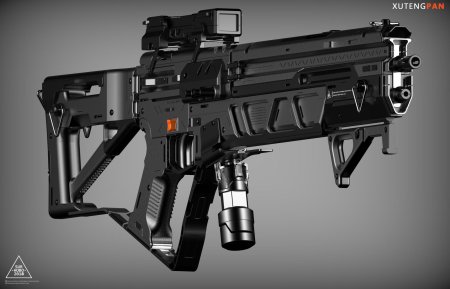 Sci fi пистолет пулемет