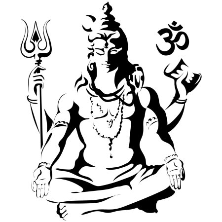 Бог шива эскиз