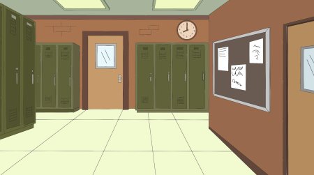 Коридор школы южный парк