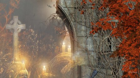 Осеннее кладбище