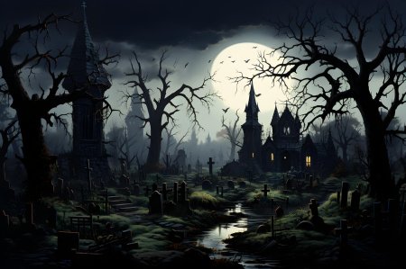 Хэллоуин кладбище