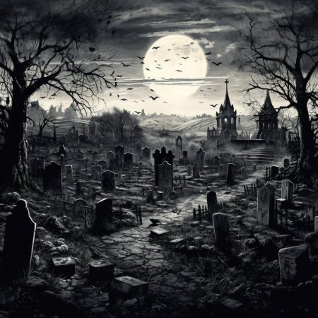Кладбище фон