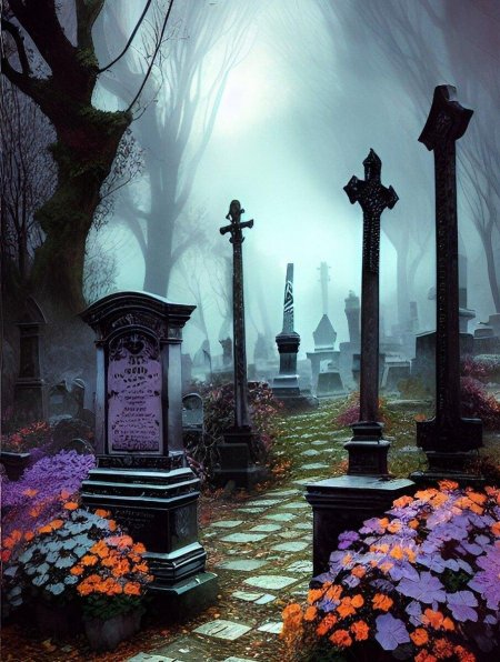 Кладбищенские статуи готика